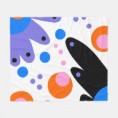 Couverture Polaire Floral Abstrait moderne (Devant (Horizontal))