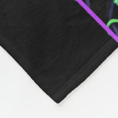 Couverture Polaire Floral Abstrait vibrant (Coin)