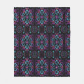 Couverture Polaire Floral Abstrait vibrant 2 (Devant)