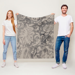 Couverture Polaire Floral âgé