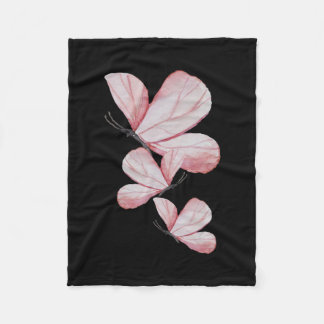 Couverture Polaire floral art tableau papillon mignon nature l