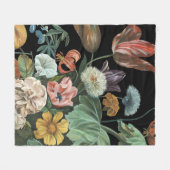 Couverture Polaire Floral baroque - Bouquet de fleurs (Devant (Horizontal))