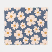 Couverture Polaire Floral beige (Devant (Horizontal))