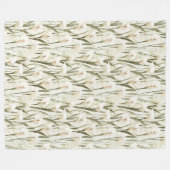 Couverture Polaire Floral blanc Calla Lily (Devant (Horizontal))