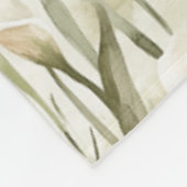 Couverture Polaire Floral blanc Calla Lily (Coin)