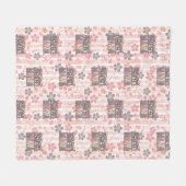 Couverture Polaire Floral Boho Mama (Devant (Horizontal))