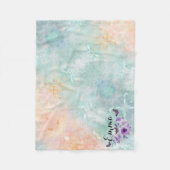 Couverture Polaire Floral bouquet purple garden (Devant)