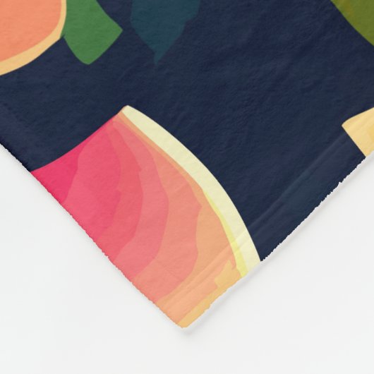 Couverture Polaire Floral coloré (Coin)