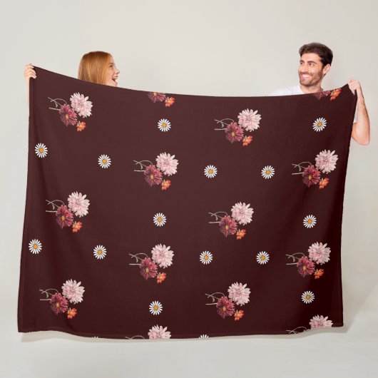 Couverture Polaire Floral Daisy Motif (En situation)