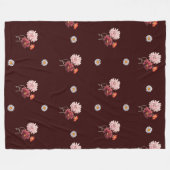 Couverture Polaire Floral Daisy Motif (Devant (Horizontal))