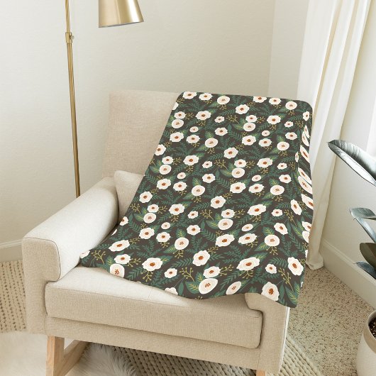 Couverture Polaire Floral de Magnolia