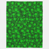 Couverture Polaire Floral de trèfle à quatre feuilles moderne (Devant)