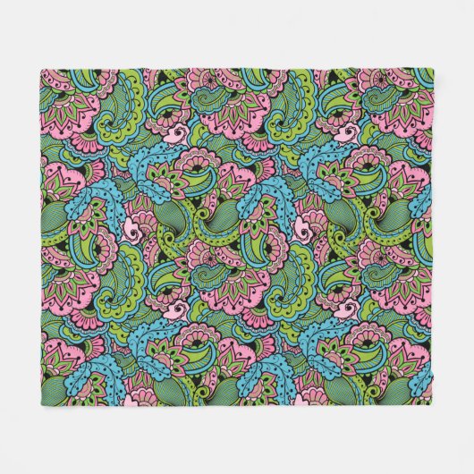 Couverture Polaire Floral décoratif (Devant (Horizontal))