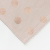 Couverture Polaire Floral décoré d'un monogramme rose du pois | de (Coin)