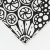 Couverture Polaire Floral ethnique inspiré (Coin)