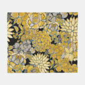 Couverture Polaire Floral Ethnique : Texture Créative De Paisley. (Devant (Horizontal))