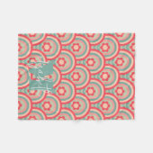 Couverture Polaire Floral géométrique super (Devant (Horizontal))