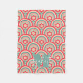 Couverture Polaire Floral géométrique super (Devant)