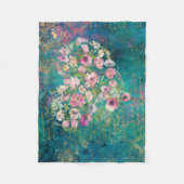 Couverture Polaire Floral Heart Gold Romantique écriture manuscrite (Devant)