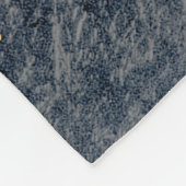 Couverture Polaire Floral Mandala or bleu (Coin)