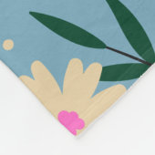 Couverture Polaire Floral moderne élégant (Coin)