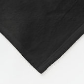 Couverture Polaire floral noir et blanc minimal (Coin)