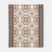Couverture Polaire Floral Oriental Motif ethnique (Devant)