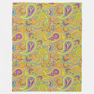 Couverture Polaire Floral Paisley sans couture motif I + vos idées