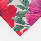 Couverture Polaire Floral rustique mode rétro motif (Coin)