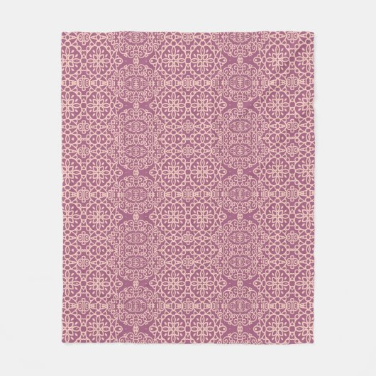 Couverture Polaire Floral Seamless : Beau Arrière - plan Motif (Devant)