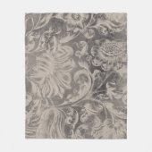 Couverture Polaire Floral vieilli (Devant)