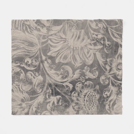 Couverture Polaire Floral vieilli (Devant (Horizontal))