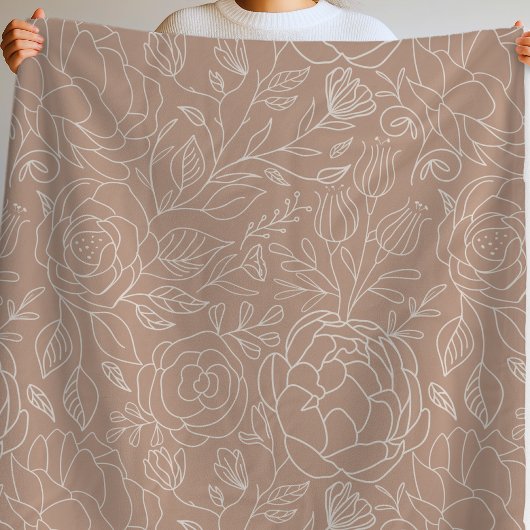 Couverture Polaire Floral vintage