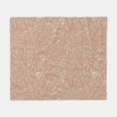 Couverture Polaire Floral vintage (Devant (Horizontal))