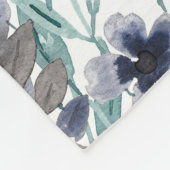 Couverture Polaire Floral Watercolor (Coin)