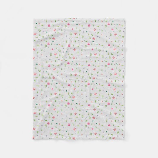 Couverture Polaire Floral Whimsy 2 (Devant)