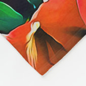 Couverture polaire florale à fleurs abstraites (Coin)
