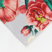 COUVERTURE POLAIRE FLORALE ET OISEAUX XIV-II (Coin)