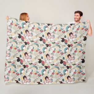 Couverture Polaire Florales d'hiver neutres