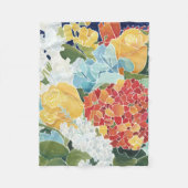 Couverture Polaire Florals II de minuit (Devant)