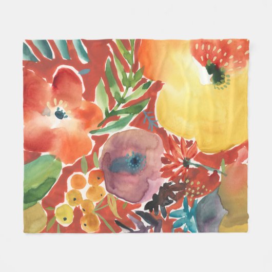 Couverture Polaire Flore abondante III (Devant (Horizontal))