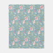 Couverture Polaire Flore aquarelle (Devant)