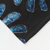 Couverture Polaire Flore bleu brillant (Coin)
