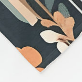 Couverture Polaire Flore bleu foncé Folk (Coin)