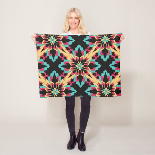 Couverture Polaire Flore Et Glamour Faisant De La Mode Mignonne (En situation)