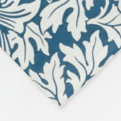 Couverture Polaire Flore Flore Fleurs Feuilles Oiseaux Bleu (Coin)