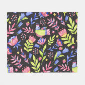 Couverture Polaire Flore printanière : Motif imperméable (Devant (Horizontal))