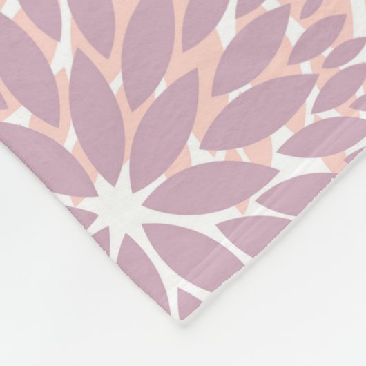 Couverture Polaire Flore rose Chic élégant (Coin)