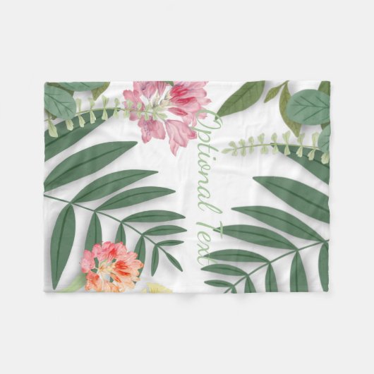 Couverture Polaire Flore tropicale (Devant (Horizontal))