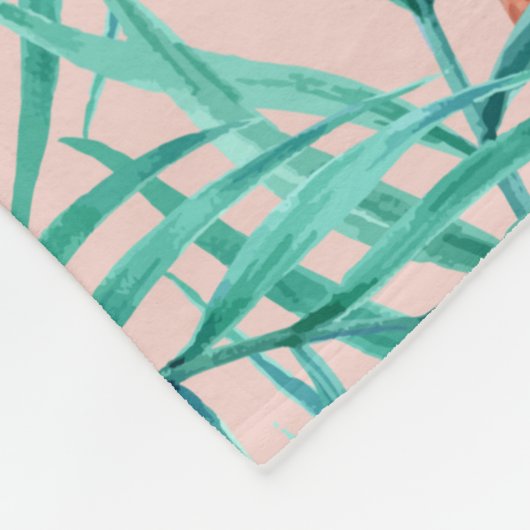 Couverture Polaire Flore tropicale (Coin)